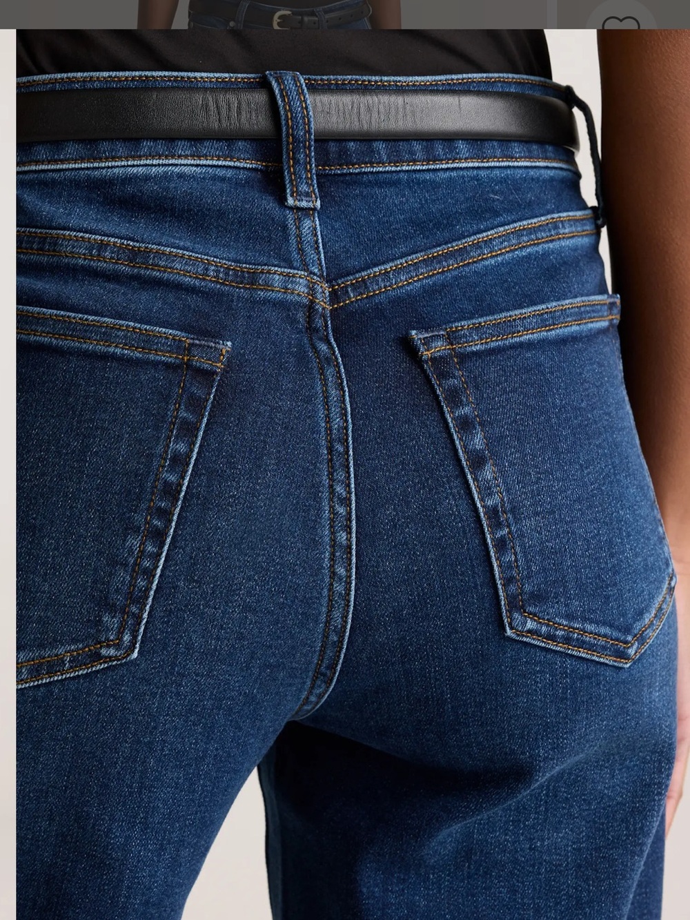 Quince Dark Blue Wide-Leg Jeans - Picture 5 of 14